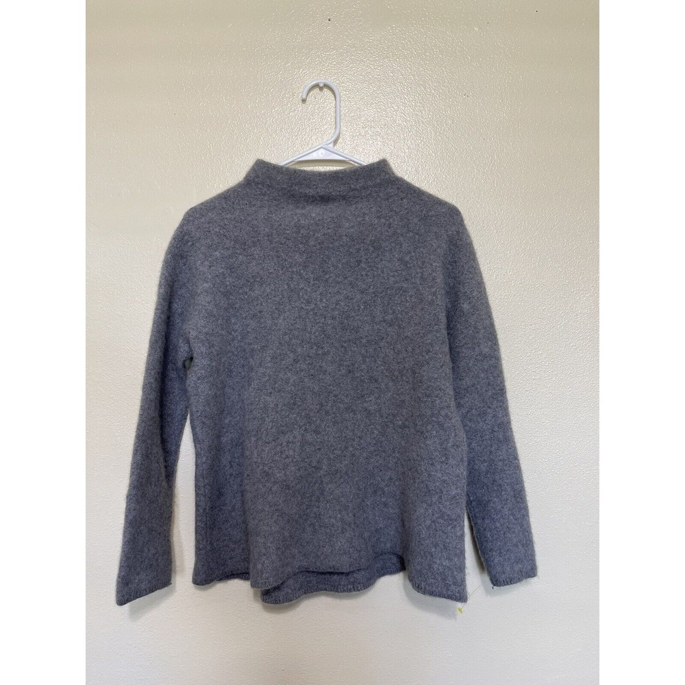 Grey Turtleneck/Mock Neck 100% Cashmere Longsleeve from Bloomingdale Size Small